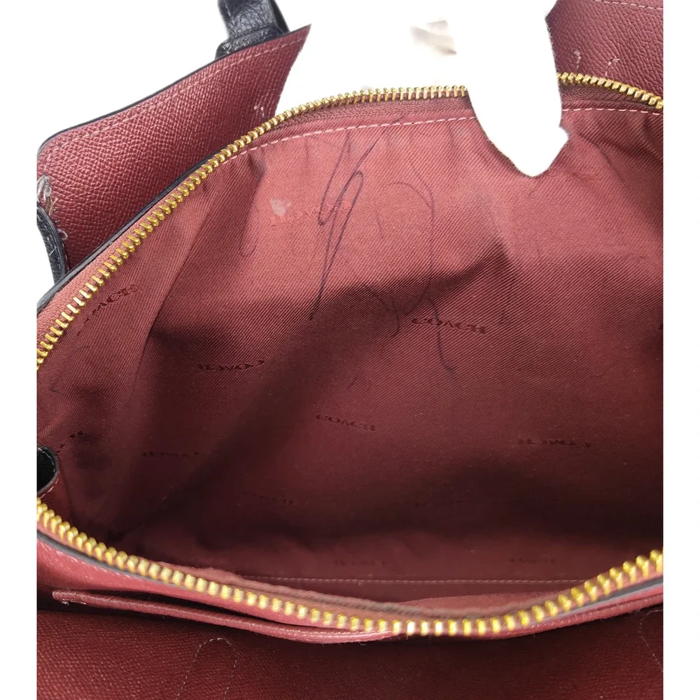 COACH Legacy Large Pebbled Leather Black Carryall 35 - Used/Good Condition - Picture 13 of 16